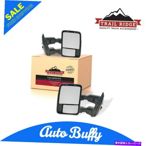 US~[ gCbWgE~[p[tH[hSDsbNAbvGNXJ[V̂߂̃NyA Trail Ridge Tow Mirror Power Chrome Pair for Ford SD Pickup Excursion New
