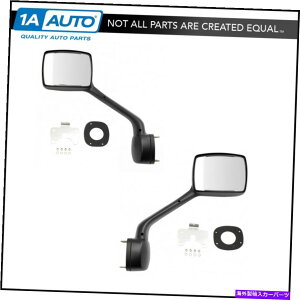 US�~���[ �G�N�X�e���A�T�C�h�r���[�~���[Chrome LH RH�L�b�g�y�A�Z�b�g2�̃P�����[�XT680 NEW Exterior Side View Mirror Chrome LH RH Kit Pair Set of 2 for Kenworth T680 New