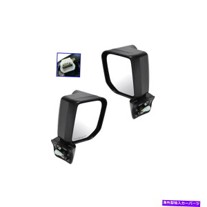 USミラー ミラーパワーシグナルブラックトヨタ07-14 FJクルーザーの左側のペア Mirror Power Signal Black Left Right Side Pair For Toyota 07-14 FJ Cruiser