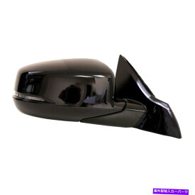 USミラー 13-17のサイドミラー右ホンダアコードパワーシグナルライト加熱ブラック8wire r Side Mirror Right for 13-17 Honda Accord Power Signal Light Heated Black 8Wire R