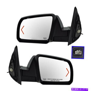 US~[ TRQ POWERMMTChr[~[NLbvJo[Jo[yAZbgZbg TRQ Power Heated Signal Side View Mirror Chrome Caps Covers Pair Set for Tundra