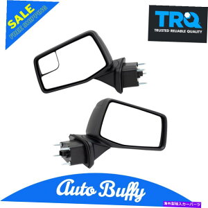 US�~���[ TRQ�T�C�h�r���[�~���[�y�A�V���o���[�h1500�p�̃p���[���M�X�g���C�v�e�N�X�`���L���b�v TRQ Side View Mirror Pair Power Heated Striped Textured Cap for Silverado 1500�y���s�A���i�z