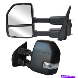 US~[ 17-20tH[hF-250X[p[f[eBp[M^[VOiZT[̂~[ Towing Mirrors For 17-20 Ford F-250 Super Duty Power Heated Turn Signal Sensor