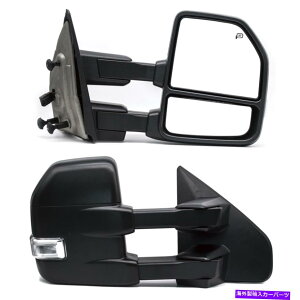 US~[ yA04-14tH[hF-150p[MLEDM܂胉vLH RH Pair Towing Mirrors 04-14 Ford F-150 Power Heated LED Signal Puddle Lamp LH RH
