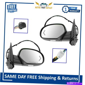 US�~���[ �~���[�p���[�܂肽���݉��M�����������܂�M���N�����L�b�g07-13�V�{���[GMC Mirror Power Folding Heated Memory Puddle Signal Chrome Kit For 07-13 Chevy GMC