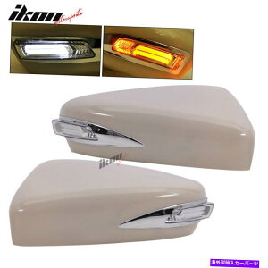USミラー フィット14-16マツダ3 6 LEDバックサイドミラーカバー2PCペイントOE色 - ABS Fits 14-16 Mazda 3 6 LED Rear View Side Mirror Cover 2PC Painted OE Color - ABS
