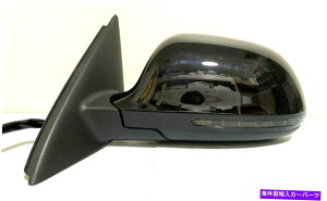 US~[ 107AEfBQ3 13-18 w/ 16ŝ߂̃[AVXgtubNhCo[~[ #107 BLACK LEFT DRIVER SIDE MIRROR WITH LANE ASSIST FOR AUDI Q3 13-18 W/ 16 PINS