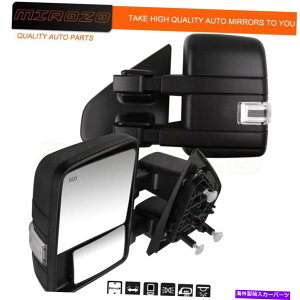 US~[ 2004-2014 Ford F150̓d͉MNAXLEDM Power Heated Clearance Puddle LED Signal Tow Mirrors For 2004-2014 Ford F150