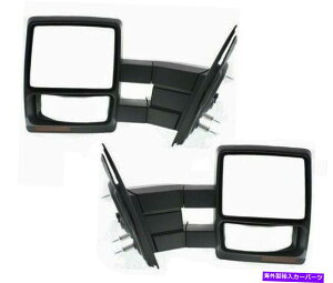 US~[ 2007-14 F150̂߂ɍƉE̓d͉MM܂̐Lk Power Heated Signal Puddle Telescoping Tow Mirrors Left & Right for 2007-14 F150