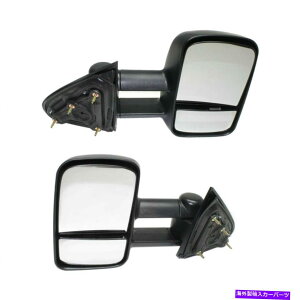 US�~���[ 2 LH��RH�T�C�h�̔���M�}�j���A���~���[�̐V�����Z�b�g�V���o�[�h/�V�G��1500 New Set Of 2 LH & RH Side Non Heated Manual Mirror Fits Silverado/Sierra 1500