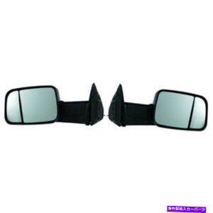 US~[ 2011N2012NRAM 2500hA~[yAhCo[Əq̃eNX` For 2011 2012 Ram 2500 Door Mirror Pair Driver and Passenger Side Textured