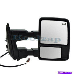 US~[ FV[YpgbN~[p[M}jA]E̐LkL For F-Series Truck Tow Mirror Power Heated Manual Telescopic w/Signal Right Side