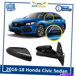 US~[ ~[p[MTChr[J16-18z_VrbNZ_RHTCh Mirror Power Heated Side View Camera Primed RH Side For 16-18 Honda Civic Sedan