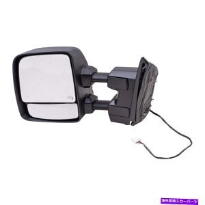 US�~���[ 2016-2019 Titan XD�̃h���C�o�[�T�C�h�p���[�g�E�~���[�e�N�X�`���u���b�N Driver Side Power Tow Mirror Textured Black for 2016-2019 Titan XD�y���s�A���i�z