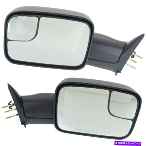 US�~���[ 2 LH��RH�T�C�h�̔���M�}�j���A���~���[�Â��{�f�B�t�B�b�g����1500 2500�̐V�����Z�b�g New Set Of 2 LH & RH Side Non Heated Manual Mirror Old Body Fits Ram 1500 2500�y���s�A���i�z