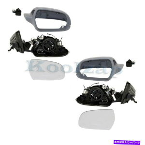 US~[ 10-11 A4/S4Ar[~[p[M}jA܂肽w/^[MyAZbg For 10-11 A4/S4 Rear View Mirror Power Heated Manual-Fold w/Turn Signal PAIR SET