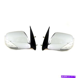 US~[ hAEBO~[NLEDZbgLH RH 2PCStBbgg^nCbNX7r[SMK6 SR5 DOOR WING MIRROR CHROME LED SET LH RH 2PCS FIT TOYOTA HILUX 7th GEN VIGO MK6 SR5