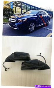 US~[ ZfXxcGLA X156 GLA200 GLA250ubNp̃J[㕔r[~[yA Car Rear View Mirror Pair for Mercedes Benz GLA X156 GLA200 GLA250 Black