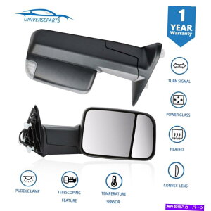 US~[ 1yÃp[tH[hq[ggE~[_bW09-171500 10-172500 3500 1 Pair Power Fold Heated Tow Mirror for Dodge 09-17 Ram 1500 10-17 Ram 2500 3500