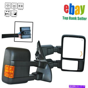 US�~���[ �p���[�g�E�~���[08-16�t�H�[�hF250�X�[�p�[�f���[�e�B�̉��M�^�[���V�O�i���A���[���C�g Power Tow Mirrors Heated Turn Signal Arrow Light For 08-16 Ford F250 Super Duty�y���s�A���i�z