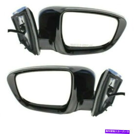 USミラー 2つの新しいセットフィット日産ムラーノ15-16 LH＆RHサイドPWRミラーマンFLDG NON-HTD New Set Of 2 Fits NISSAN MURANO 15-16 LH & RH Side Pwr Mirror Man Fldg Non-Htd