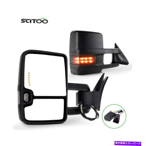 US�~���[ Scitoo Towing Side Mirrors LED�^�[���V�O�i���t�B�b�g1988 1998 Chevy GMC C/K 1500 NEW Scitoo Towing Side Mirrors LED Turn Signal Fits 1988 1998 Chevy GMC C/K 1500 New