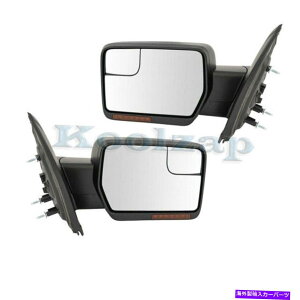 US�~���[ 11-14 F150�̃g���b�N���A�r���[�~���[�p���[�q�[�gw/�M�������v�ƃ������Z�b�g�y�A For 11-14 F150 Truck Rear View Mirror Power Heat w/Signal Lamp & Memory Set Pair�y���s�A���i�z