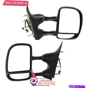 US�~���[ 2 LH��RH FITS 2002-2008 FORD E-350�X�[�p�[�f���[�e�B�̃��[�J���s�b�N�A�b�v������~���[�Z�b�g Local Pickup Towing Mirror Set Of 2 LH & RH Fits 2002-2008 Ford E-350 Super Duty�y���s�A���i�z