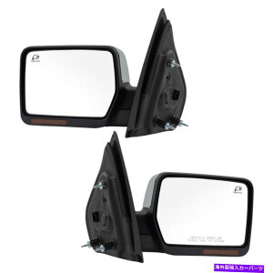 US~[ q̃p[܂肽݃NTCh~[07-08 F150}[NLT̉MM Passengers Power Folding Chrome Side Mirror Heated Signal for 07-08 F150 Mark LT