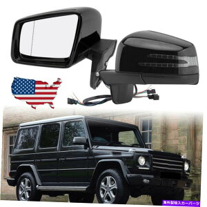 US~[ ZfXxcW463 GNXG500 G63 G550 G65ubNp̃yATChhA~[Zbg Pair Side Door Mirror Set For Mercedes Benz W463 G class G500 G63 G550 G65 Black