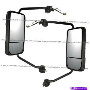 US~[ A[thA~[N - hCo[ƏȑitBbgF}bNAZj Door Mirror Chrome with Arm - Driver and Passenger Side (Fit: Mack Anthem)