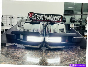 US�~���[ 2014-18�V���o���[�h /�V�G���g�E�~���[�Ɣ� /�A���o�[�X�C�b�`�o�b�N�}�[�J�[ 2014-18 Silverado / Sierra Tow Mirrors with white / amber switchback marker