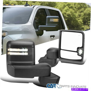 US~[ 20-22V{[Vo[h2500hdp[M+LEDM+E Fits 20-22 Chevy Silverado 2500HD Power Heated Tow Mirrors+LED Signal Left+Right
