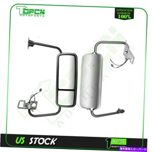 US~[ 2PCS~[05-18 Freightliner Century/ColumbiåSȃyATChN 2PCS Mirrors Complete Pair Side Chrome For 05-18 Freightliner Century/Columbia