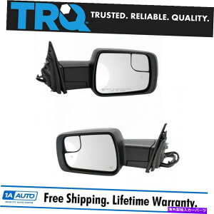 US�~���[ TRQ�~���[�Z�b�g�p���[�܂肽���ݎ��V�O�i���������p�h�����C�g�����������C�g�u���C���h�X�|�b�g TRQ Mirror Set Power Folding Turn Signal Memory Puddle Light Blind Spot for Ram�y���s�A���i�z