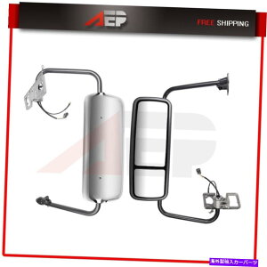 US�~���[ �g���b�N�~���[�y�A�T�C�h�N�����g���b�N�~���[2004-18 Freightliner Columbia Truck Mirrors Pair Side Chrome Truck Mirrors s For 2004-18 Freightliner Columbia�y���s�A���i�z