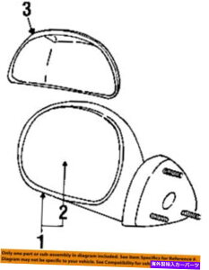 US~[ J[tH[hOEMirQ[^[tghATChAr[~[EYL7Z17682AAA Lincoln FORD OEM Navigator Front Door-Side Rear View Mirror Right YL7Z17682AAA