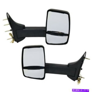 US�~���[ Ford E-150/E-350 Club Wagon 1992-2002 Towing Mirror LH��RH�y�A|�}�j���A�� For Ford E-150/E-350 Club Wagon 1992-2002 Towing Mirror LH and RH Pair | Manual�y���s�A���i�z