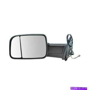 US~[ gCbW~[p[܂肽݉MM܂ubNLHp Trail Ridge Towing Mirror Power Folding Heated Signal Puddle Black LH For Ram
