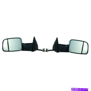 US�~���[ �_�b�W����3500�h�A�~���[2010�y�A�h���C�o�[�Ə�q���̃N�����p For Dodge Ram 3500 Door Mirror 2010 Pair Driver and Passenger Side Chrome�y���s�A���i�z