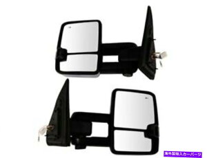 US~[ 12-17g^ZRCAchRH89M5p̃hA~[Zbg Door Mirror Set For 12-17 Toyota Sequoia Tundra RH89M5