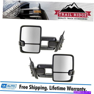 US�~���[ �g���C�����b�W������~���[�}�j���A���M���}�[�J�[Spotlight OAT Chrome�y�AGM�p Trail Ridge Towing Mirror Manual Signal Marker Spotlight OAT Chrome Pair for GM�y���s�A���i�z