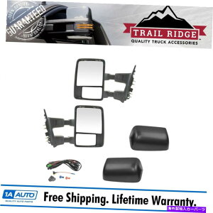 US~[ gCbWgE~[AbvO[hp[tH[hq[gX[N^[eNX`yAtH[hp Trail Ridge Tow Mirror Upgrade Power Fold Heat Smoke Turn Textured Pair for Ford