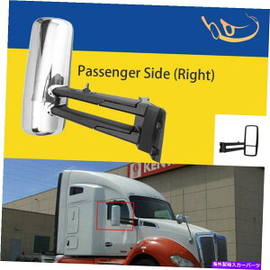 US�~���[ 2013-2020�̂��߂�Kenworth T680 T880 W990 Chrome Door Mirrors�d�͉��M�ERH For 2013-2020 Kenworth T680 T880 W990 Chrome Door Mirrors Power Heated Right RH�y���s�A���i�z