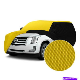 カーカバー フォードエクスプローラー06-10ストームプルーフ黄色のカスタムカーカバーWブラックサイド For Ford Explorer 06-10 Stormproof Yellow Custom Car Cover w Black Sides