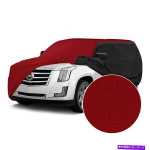 J[Jo[ Kia Telluride 20-22TeXgb`ԂJX^J[Jo[WubN For Kia Telluride 20-22 Satin Stretch Indoor Pure Red Custom Car Cover w Black