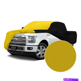 カーカバー ダッジダコタ90-96ストームプルーフイエローカスタムカーカバーWブラックサイド For Dodge Dakota 90-96 Stormproof Yellow Custom Car Cover w Black Sides