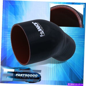 Turbo Charger 2.75 ����4 45�x�����Ԃ��J�v���[�z�[�X�V���R���z�ǐێ�ʂ��������� 2.75 To 4 45 Degree Reinforce Black Red Coupler Hose Silicone Piping Intake�y���s�A���i�z