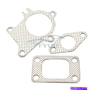 Turbo Charger jo[TT3/T4^[{`[W[KXPbg5Mbg3PCp̃{g_EpCvR{Lbg Universal T3/T4 Turbocharger Gasket 5 Bolt Downpipe Combo Kit For Garrett 3Pcs