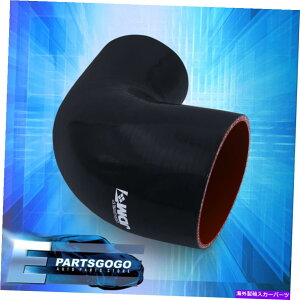 Turbo Charger 3.25 ����2.75 90�x�p�xBLK���V���R���J�v���[�z�[�X�p�C�s���O�ێ�ʂ��������� 3.25 To 2.75 90 Degree Angle Blk Reinforce Silicone Coupler Hose Piping Intake